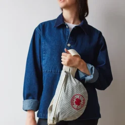 Merci - Banane en canvas - Rayures Bleu