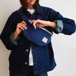 Merci - Banane To Go en lin - Bleu Shibori