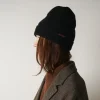 Merci - Bonnet en laine et cachemire - Noir & Rouge