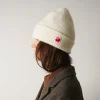 Merci - Bonnet Lucky - Blanc & Rouge