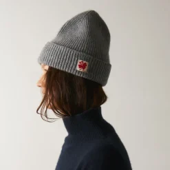 Merci - Bonnet Lucky - Gris & Rouge