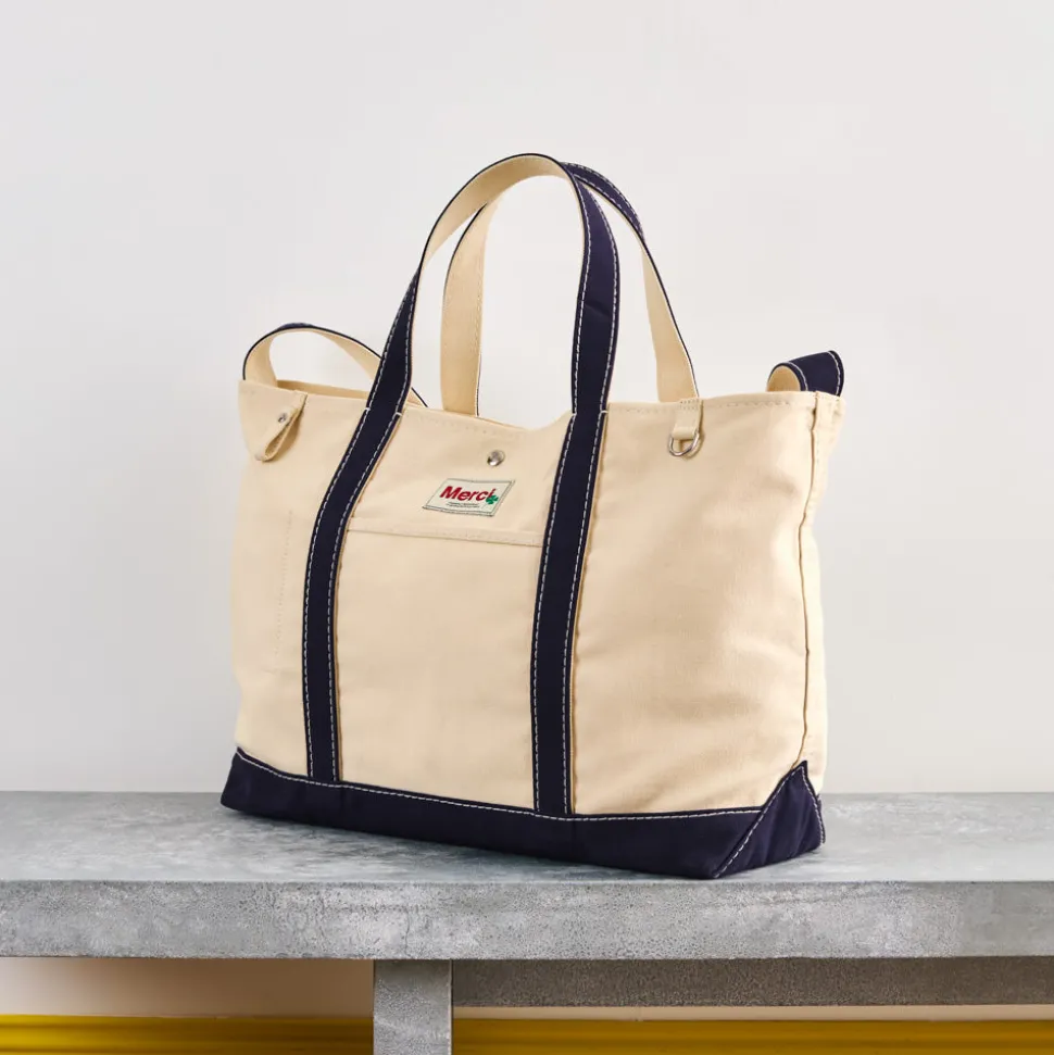 Merci - Cabas Candide XL en canvas - Marine