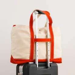 Merci - Cabas Candide XL en canvas - Rouge