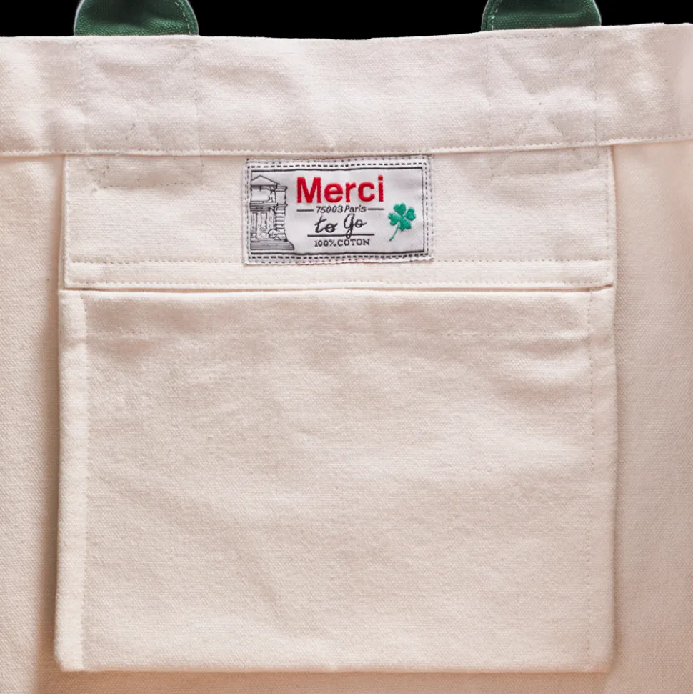 Merci - Cabas Tréfle Bouclette - Vert