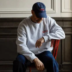 Merci - Casquette Non Merci "Rive Droite" - Bleu Marine