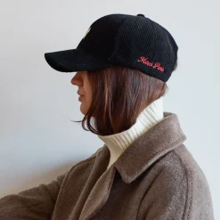 Merci - Casquette Trèfle en velours - Noir