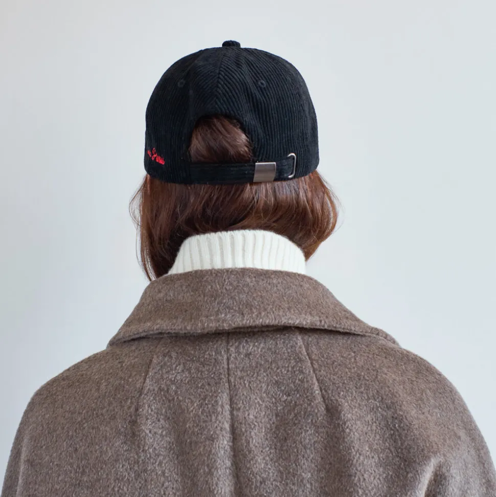 Merci - Casquette Trèfle en velours - Noir