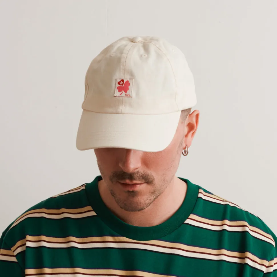 Merci - Casquette Trèfle Patch - Ecru