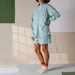 Merci - Chemise Basile - Rayures Vert