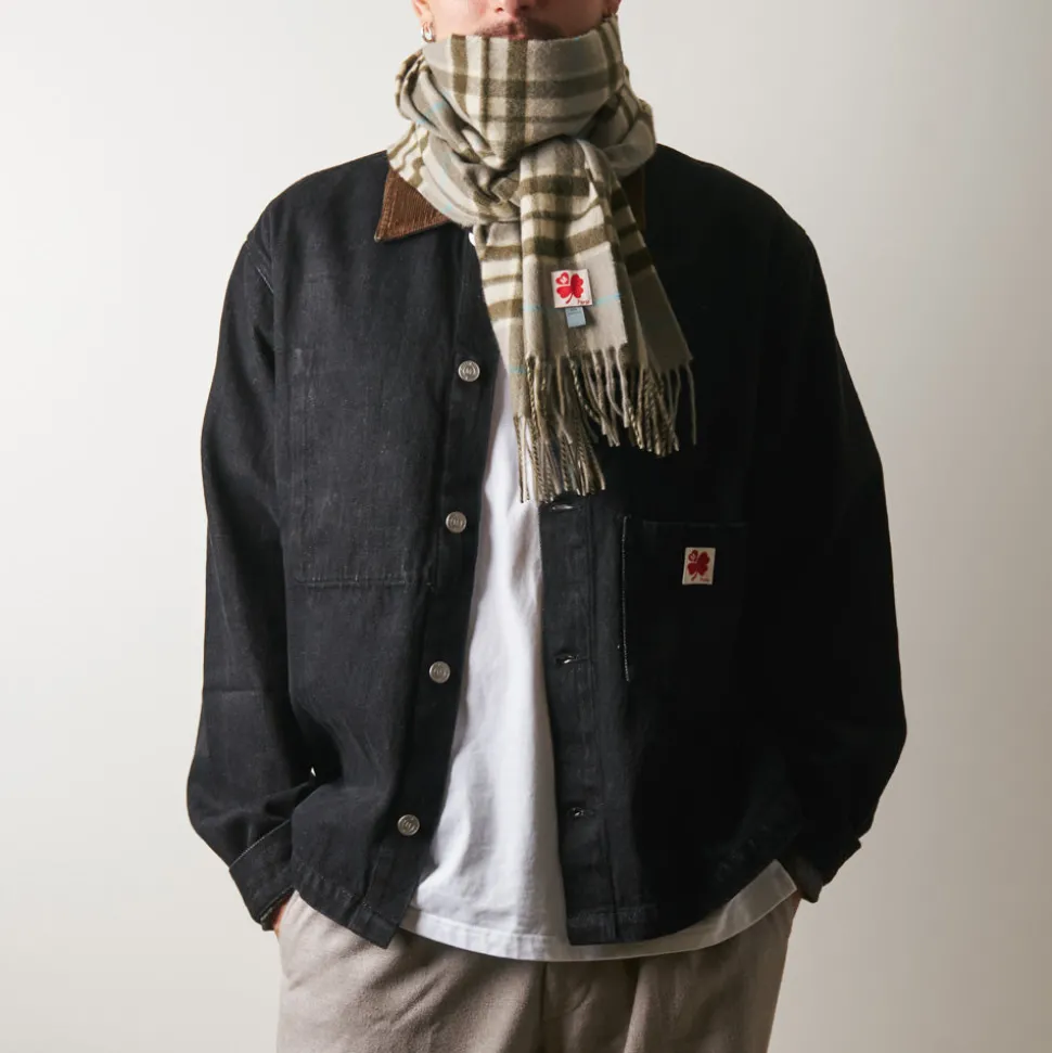 Merci - Echarpe en cachemire Harry - Carreaux Beige