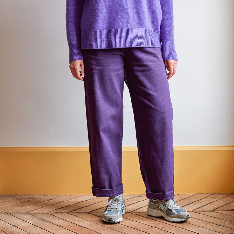 Merci - Pantalon en coton - Améthyste