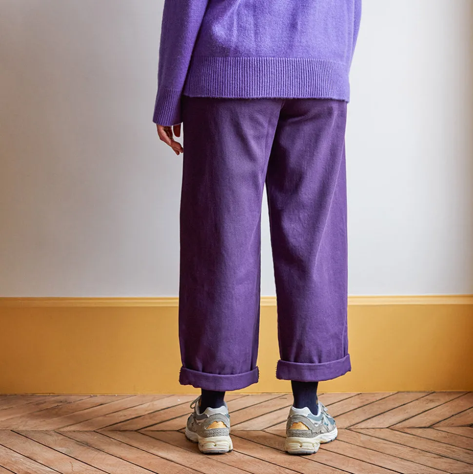 Merci - Pantalon en coton - Améthyste