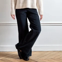 Merci - Pantalon en velours Dalida - Noir