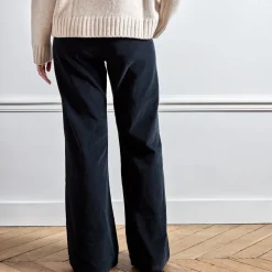 Merci - Pantalon en velours Dalida - Noir