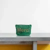Merci - Pochette en coton - Vert
