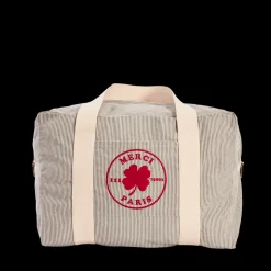 Merci - Sac Weekender 2 en canvas - Rayures Bleu