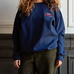 Merci - Sweat unisexe Non Merci "Rive Droite" - Bleu Marine