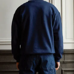 Merci - Sweat unisexe Non Merci "Rive Gauche" - Bleu Marine