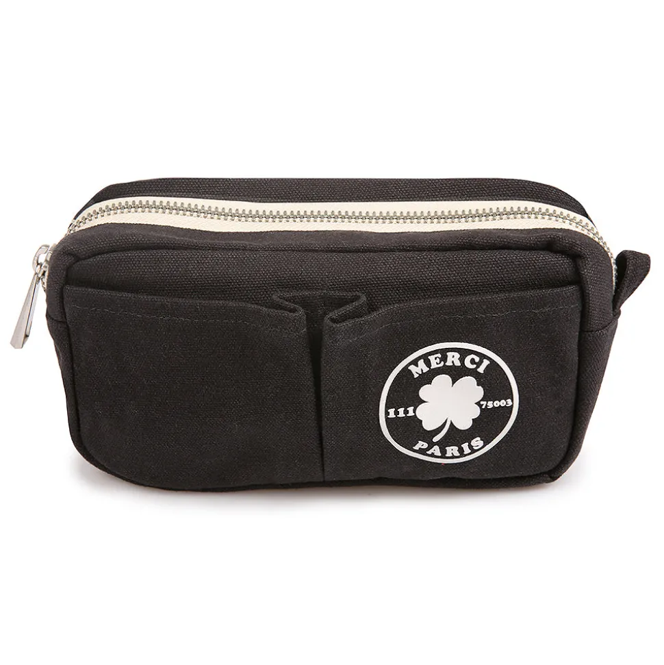 Merci - Trousse en canvas Weekender - Noir
