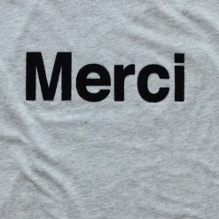 Merci - T-shirt logo Merci - Gris