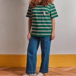 Merci - T-Shirt Vadim Stripes - Vert