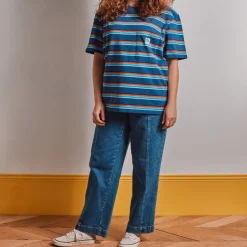 Merci - T-Shirt Vadim Stripes - Marine