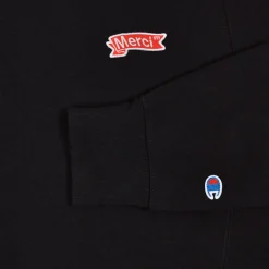 Merci x Champion - Crewneck Merci - Noir