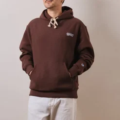 Merci x Champion - Sweat à Capuche - Marron