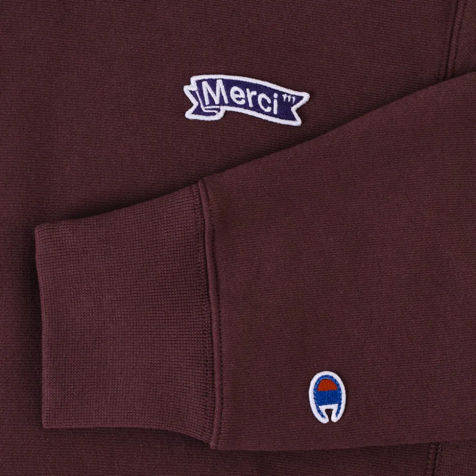 Merci x Champion - Sweat à Capuche - Marron