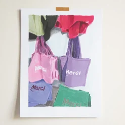 Merci x Ján Teplan - Affiche Merci Totebag