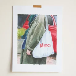 Merci x Ján Teplan - Affiche Unknow Silhouette