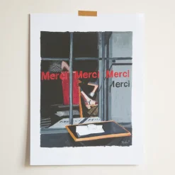 Merci x Ján Teplan - Affiche Trough The Window