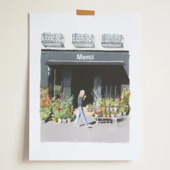 Merci x Ján Teplan - Affiche Coffee Flowers