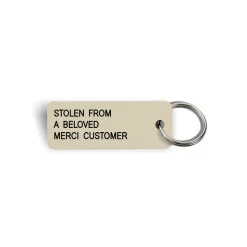 Merci x Various Keytags - Porte-clé "Stolen From a Beloved" - Beige