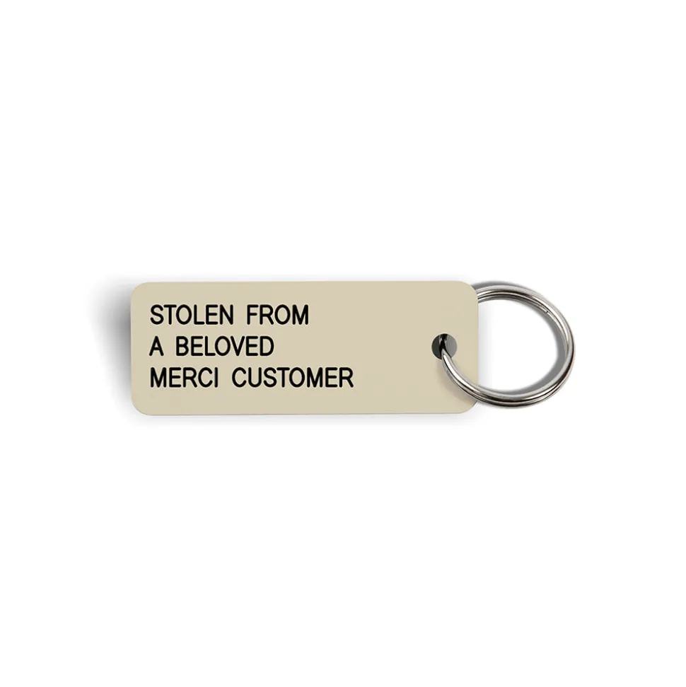 Merci x Various Keytags - Porte-clé "Stolen From a Beloved" - Beige