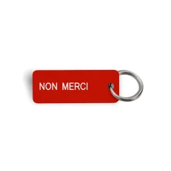 Merci x Various Keytags - Porte-clé "Non Merci" - Rouge