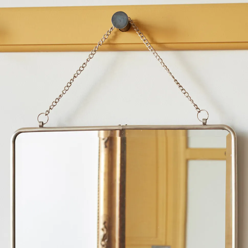 Miroir barbier avec étagère