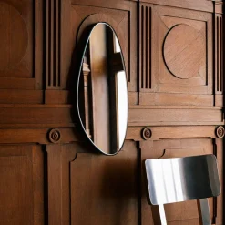 Miroir ovale - Noir