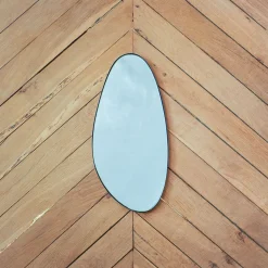 Miroir ovale - Noir