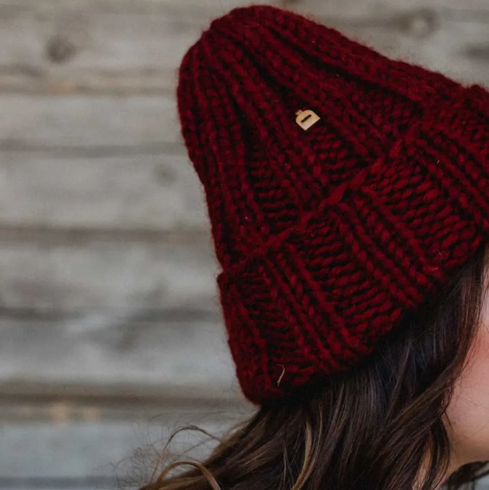 Myssy - Bonnet en Laine - Rouge