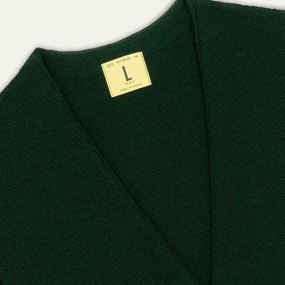 Nitto Knitwear - Cardigan Youri - Vert Fôret