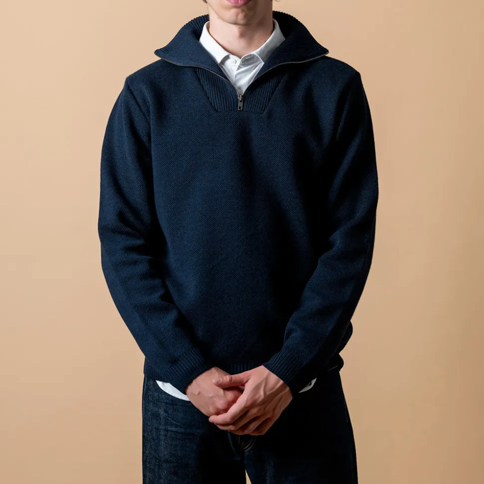 Nitto Knitwear - Pull Youri Camionneur - Marine