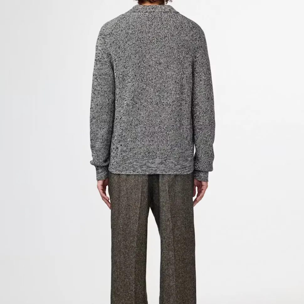 NN. 07 - Cardigan Polo Jacobo - Noir Multi