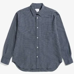 Norse Project - Chemise oversize à carreaux - Marine