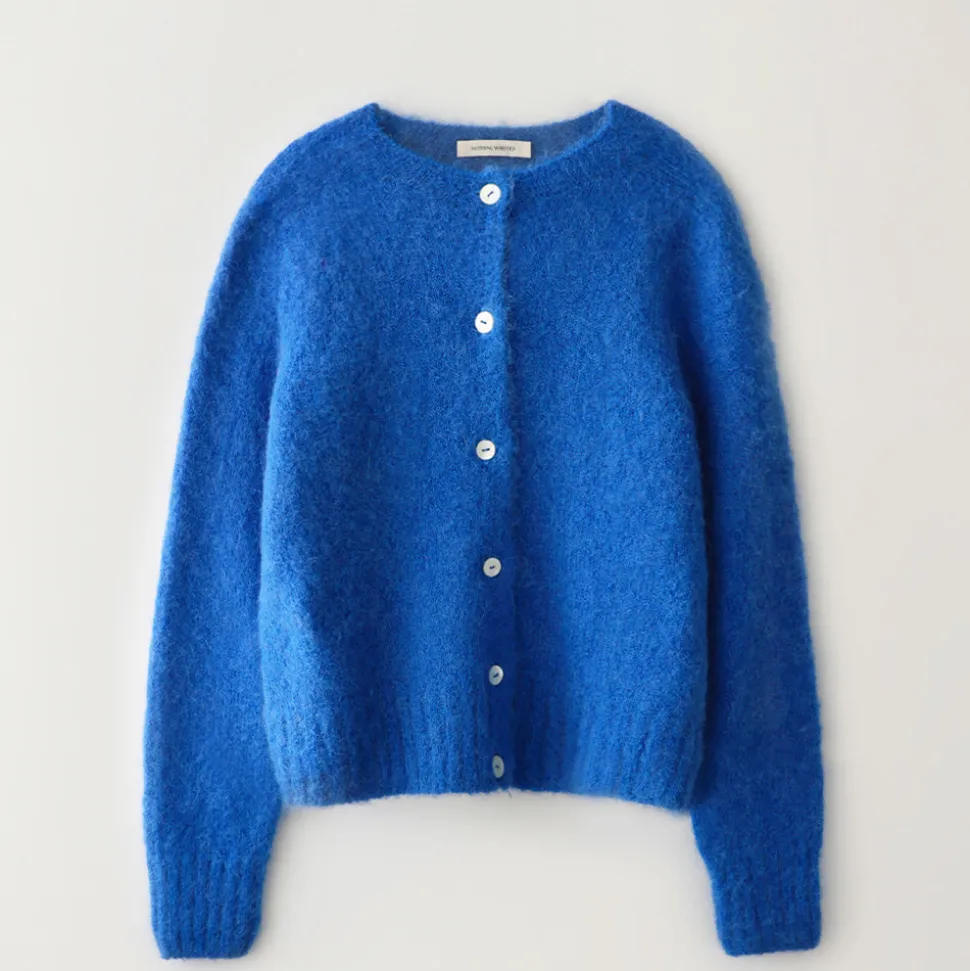 Nothing Written - Cardigan Alpaga - Bleu