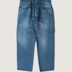 Ordinary Fits - Jeans Loose Ankle Denim Used - Bleu