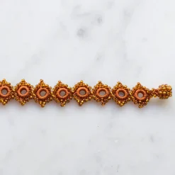 Ottomania - Bracelet crochet Daisy - Brun