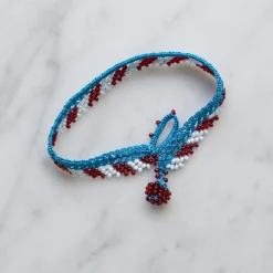 Ottomania - Bracelet crochet Stripes - Bleu
