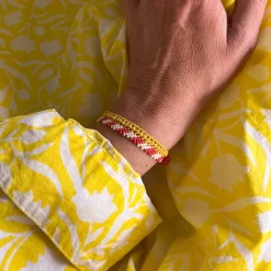 Ottomania - Bracelet crochet Stripes - Jaune