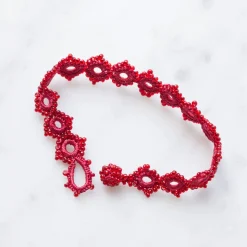 Ottomania - Bracelet crochet Daisy - Rouge